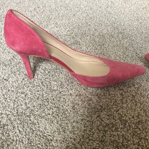 Velvety pink high heels from White House black market!